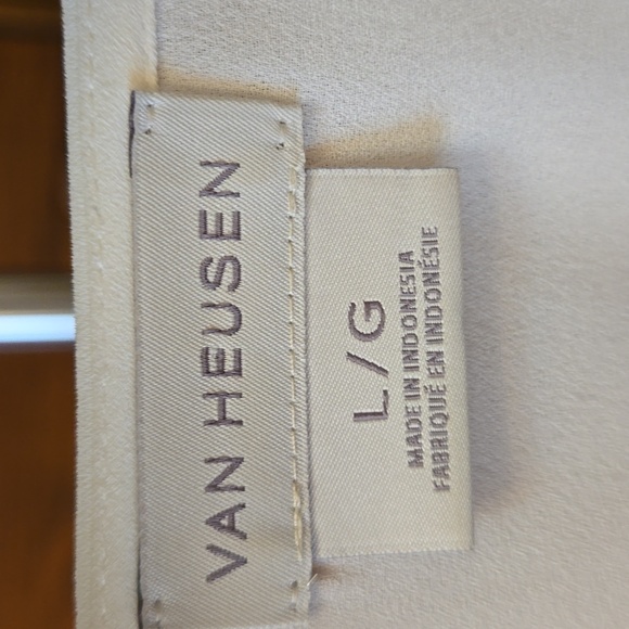 Van Heusen white lace sleeveless blouse. Women's L - Picture 2 of 9